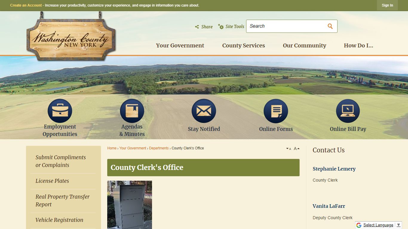 County Clerk's Office | Washington County, NY - Official Website